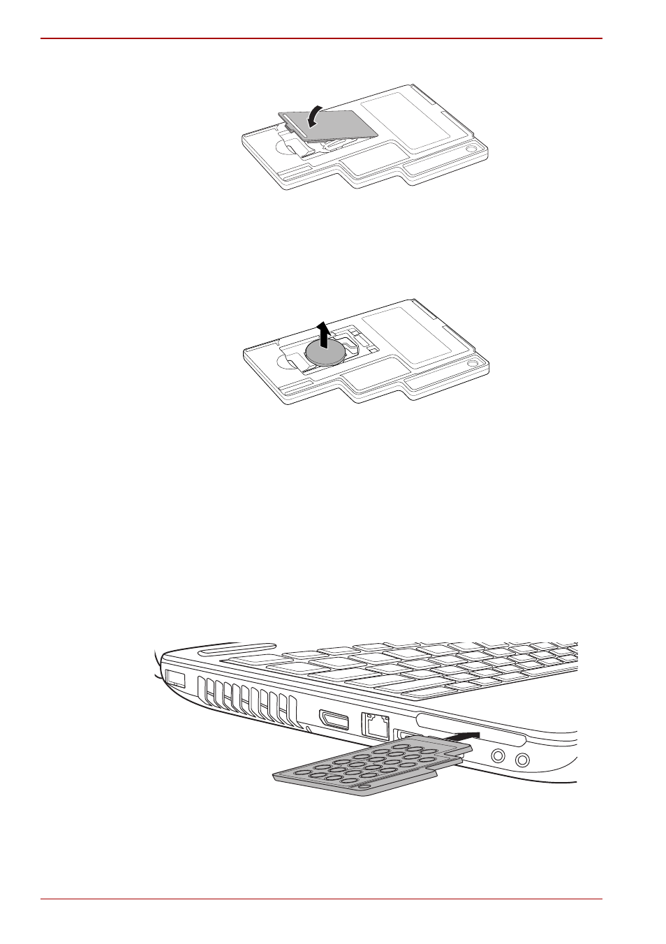 Replacing the battery, Placing slim size remote controller | Toshiba SATELLITE A500 User Manual | Page 70 / 246