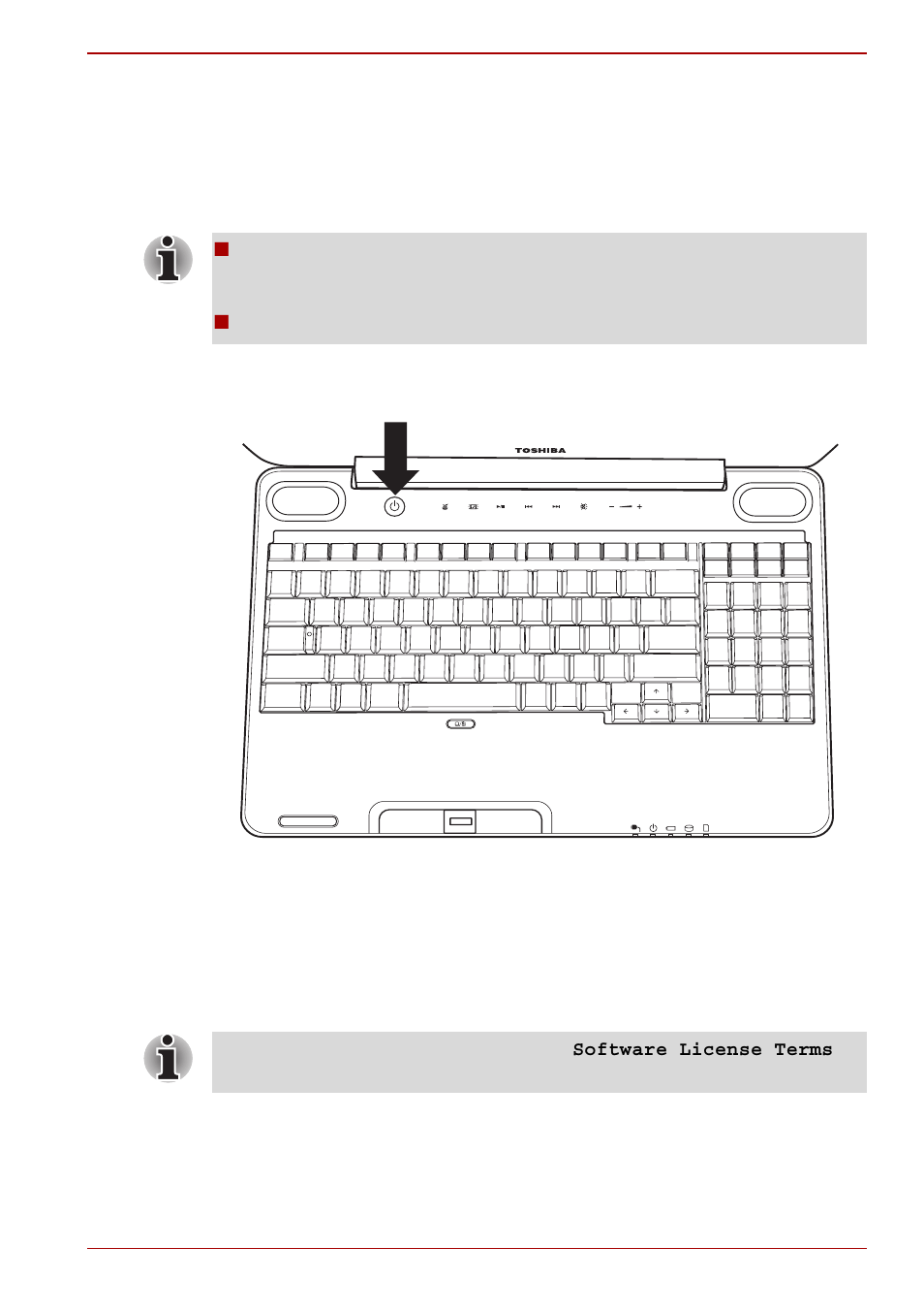 Turning on the power, Starting up for the first time, Starting up for the first | Time | Toshiba SATELLITE A500 User Manual | Page 77 / 246