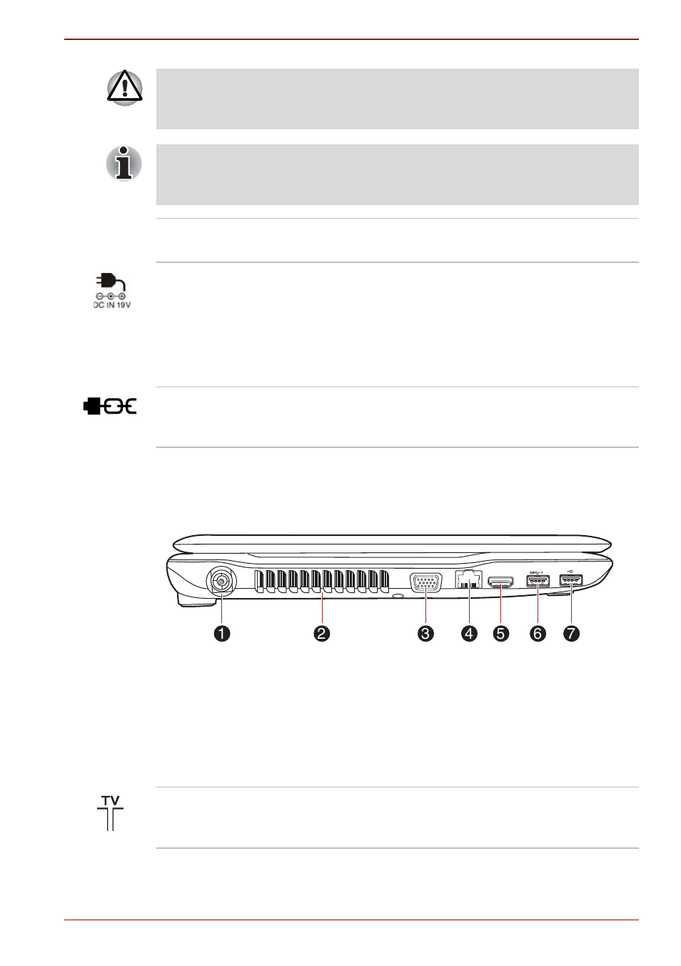 Left side, Left side -3 | Toshiba SATELLITE A665 User Manual | Page 37 / 213