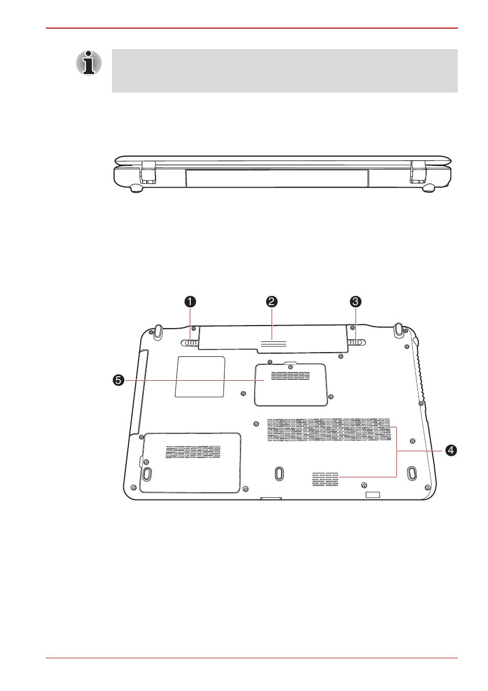 Back, Underside, Back -5 underside -5 | Toshiba SATELLITE A665 User Manual | Page 39 / 213