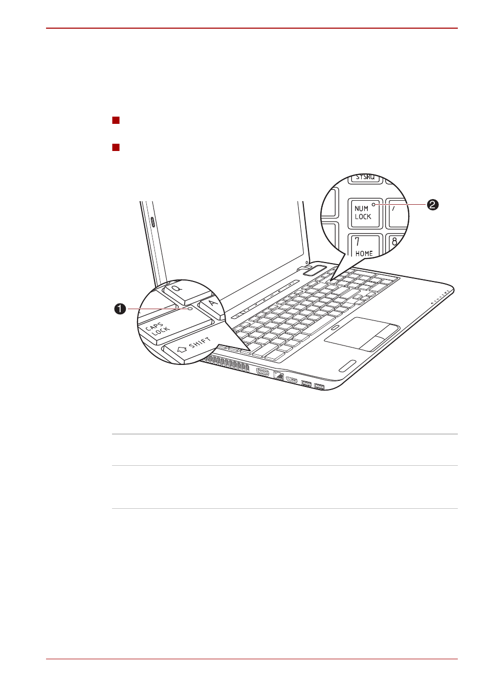 Keyboard indicators | Toshiba SATELLITE A665 User Manual | Page 46 / 213