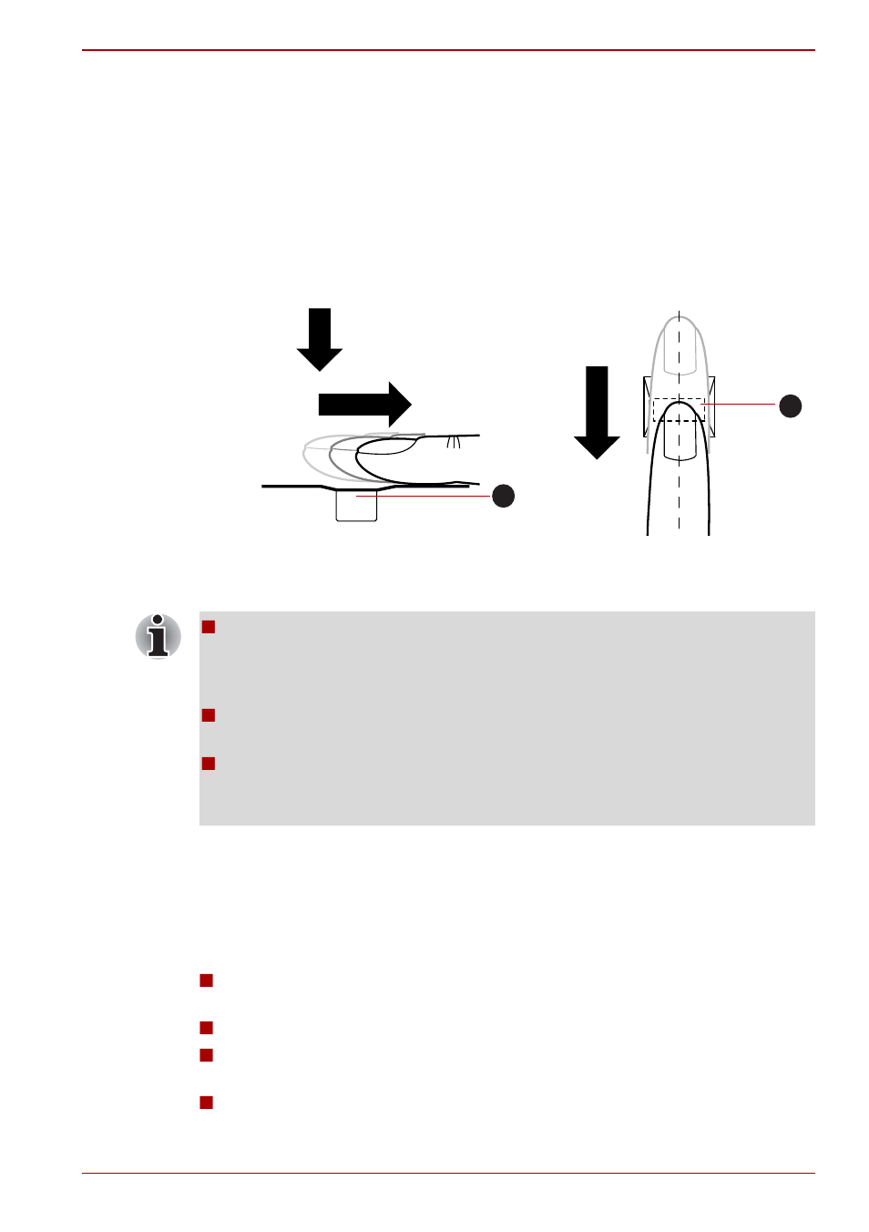 How to swipe your finger | Toshiba SATELLITE A665 User Manual | Page 91 / 213