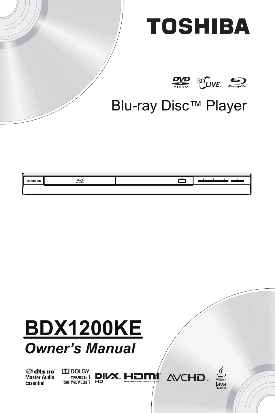 Toshiba BDX1200 User Manual | 44 pages