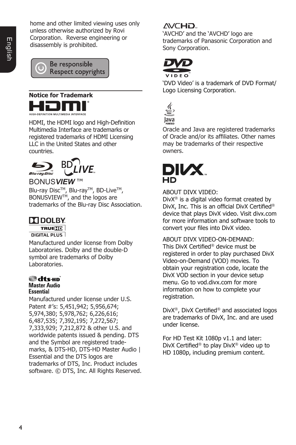 Bonus view | Toshiba BDX1200 User Manual | Page 4 / 44