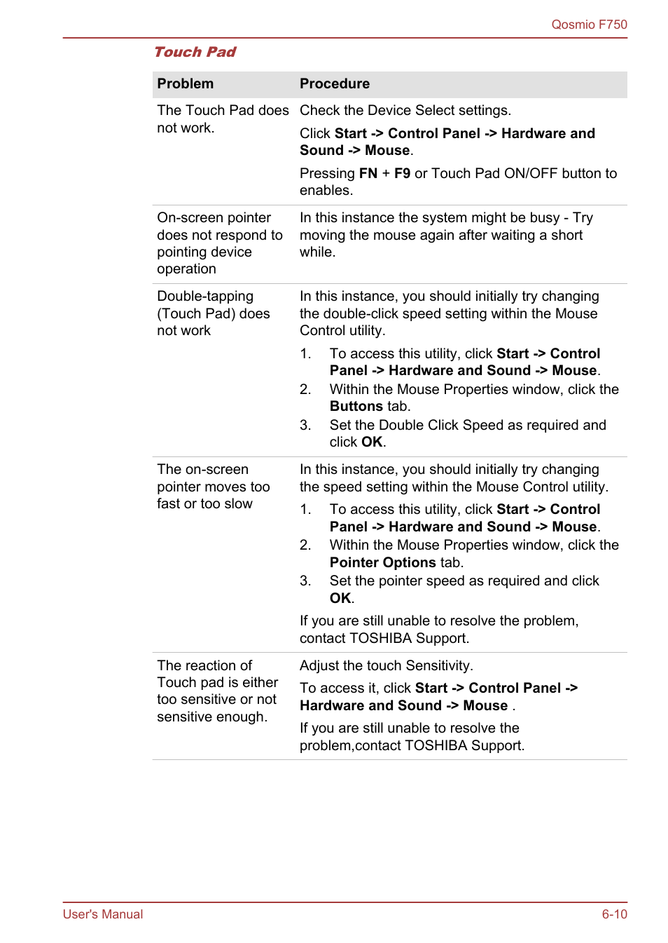 Toshiba Qosmio F750 User Manual | Page 149 / 181