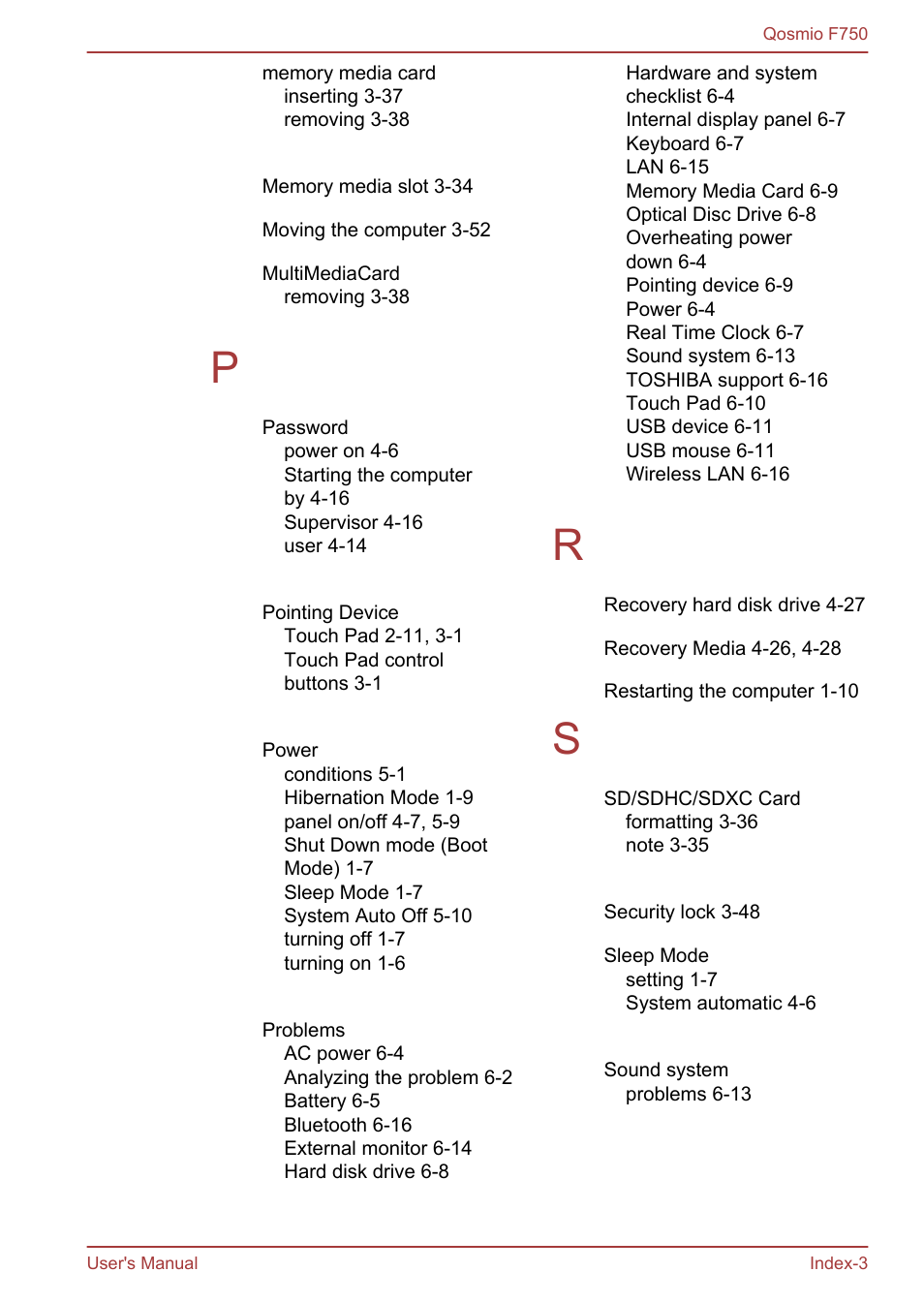 Toshiba Qosmio F750 User Manual | Page 180 / 181