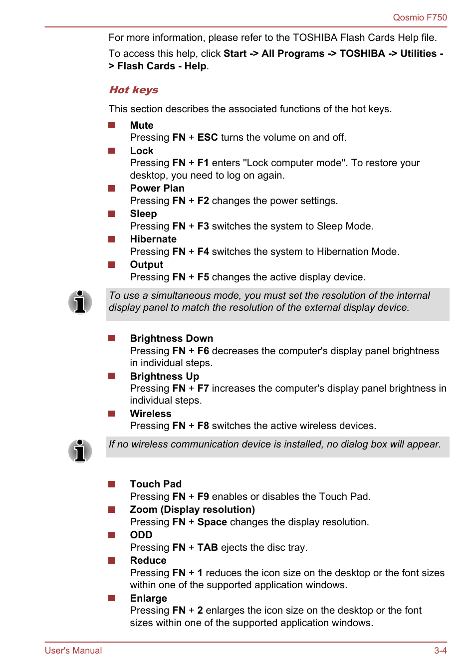 Toshiba Qosmio F750 User Manual | Page 52 / 181