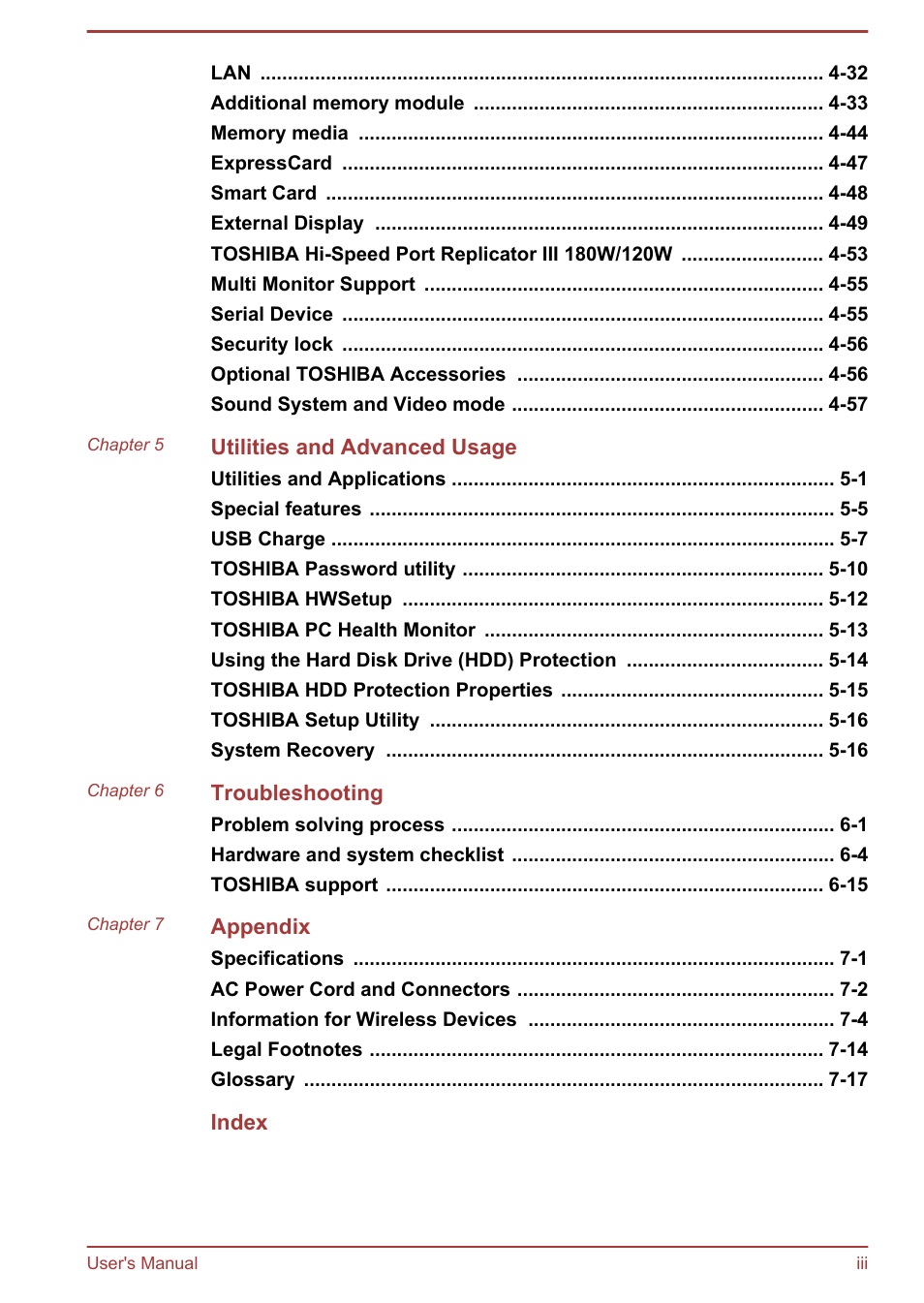 Toshiba Tecra A50-A User Manual | Page 3 / 167