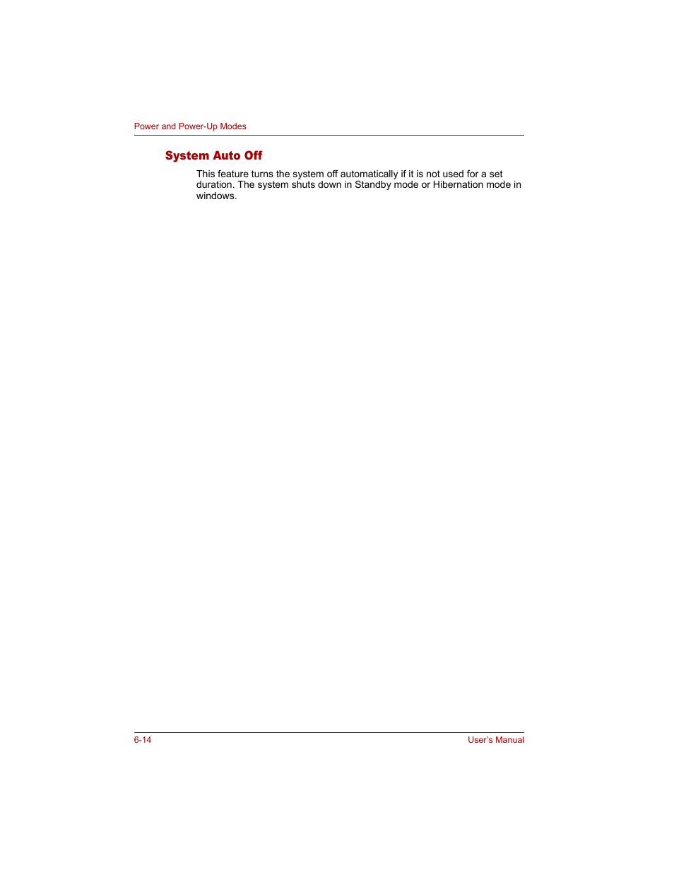 System auto off, System auto off -14 | Toshiba Tecra A4 (PTA40) User Manual | Page 128 / 204
