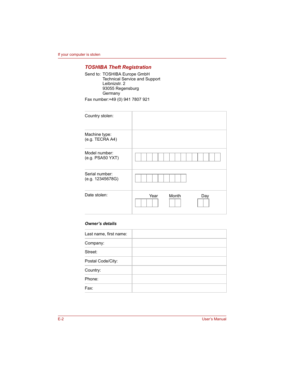 Toshiba Tecra A4 (PTA40) User Manual | Page 186 / 204