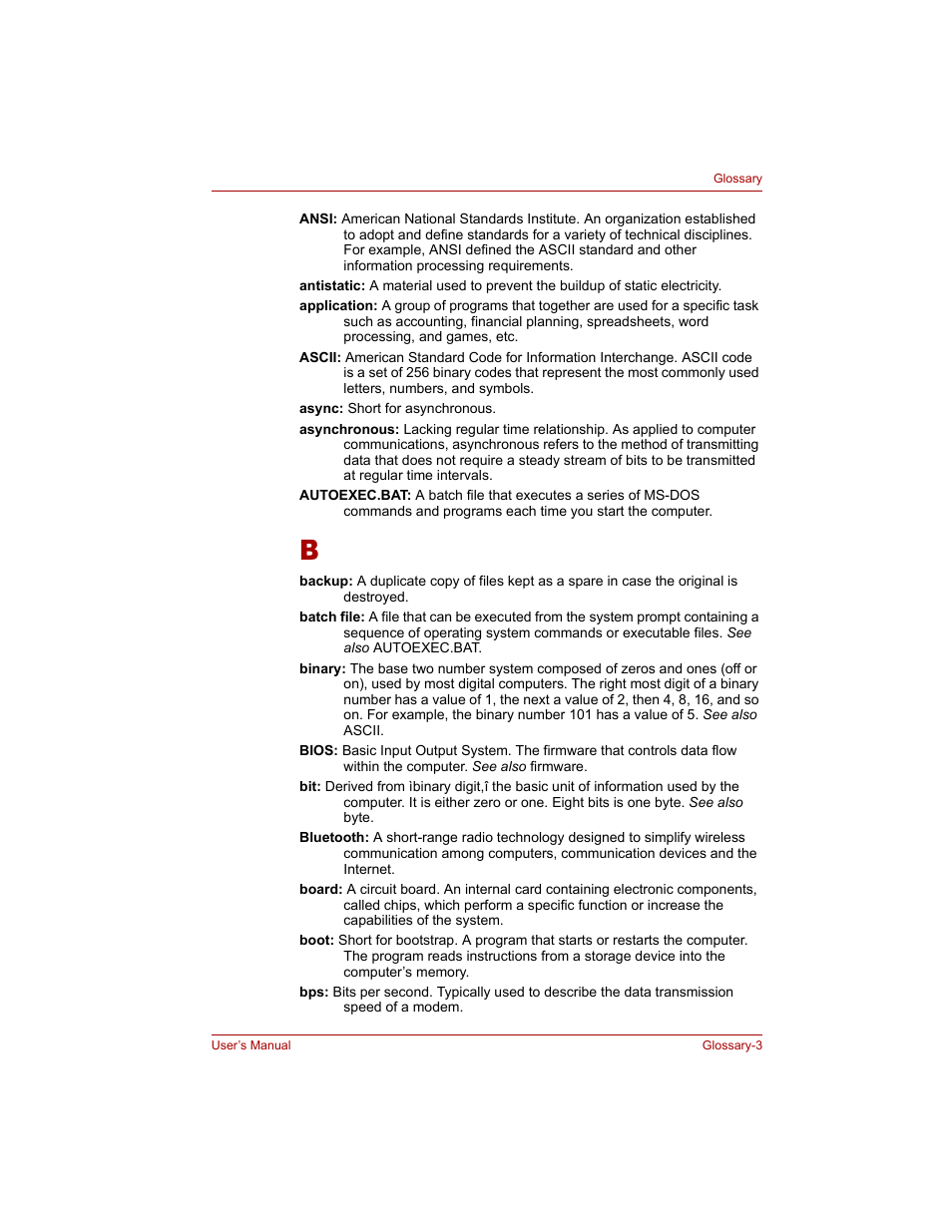 Toshiba Tecra A4 (PTA40) User Manual | Page 189 / 204