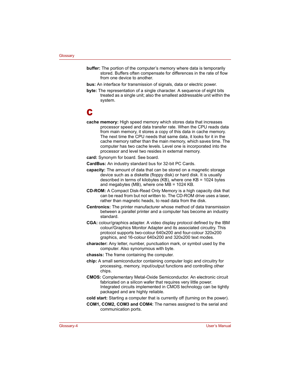 Toshiba Tecra A4 (PTA40) User Manual | Page 190 / 204