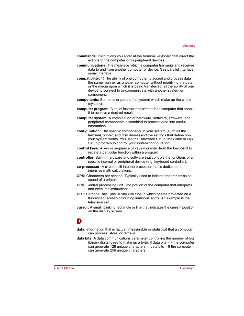 Toshiba Tecra A4 (PTA40) User Manual | Page 191 / 204