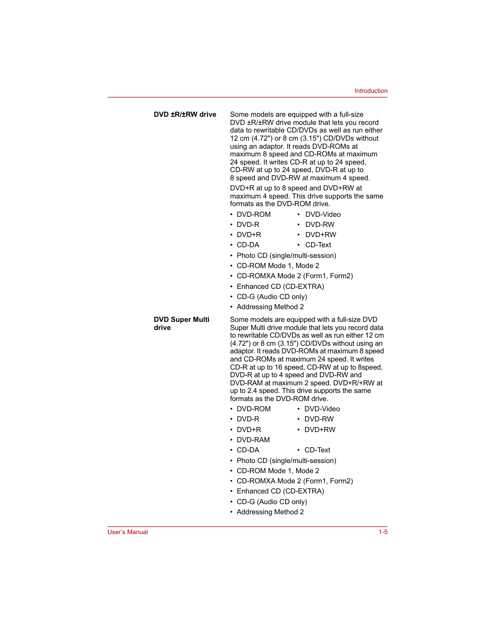 Toshiba Tecra A4 (PTA40) User Manual | Page 37 / 204