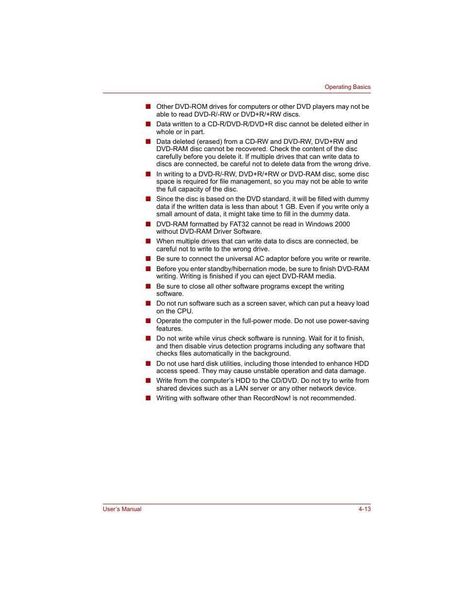 Toshiba Tecra A4 (PTA40) User Manual | Page 87 / 204