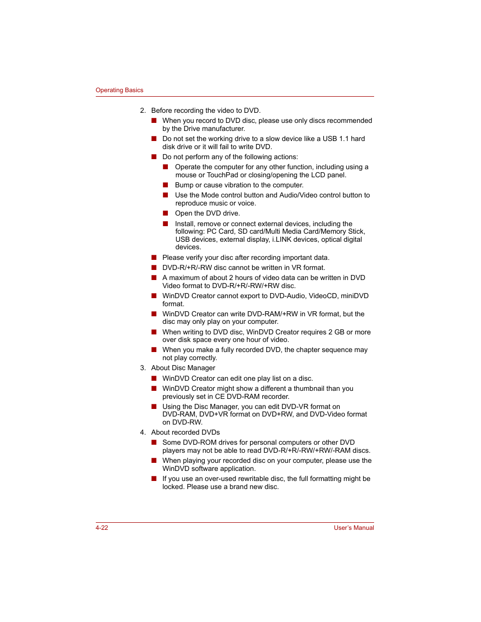 Toshiba Tecra A4 (PTA40) User Manual | Page 96 / 204