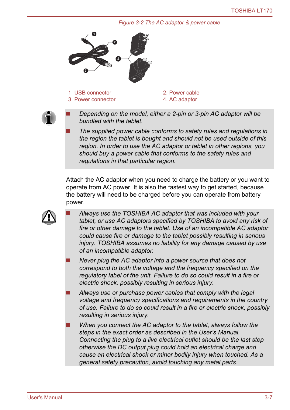 Toshiba LT170 User Manual | Page 19 / 77