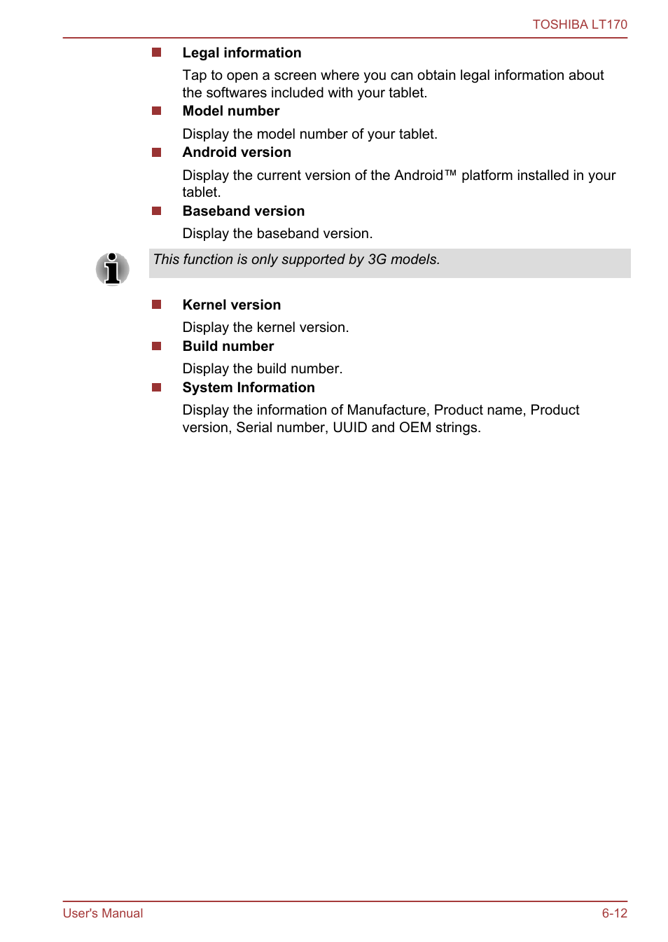 Toshiba LT170 User Manual | Page 59 / 77