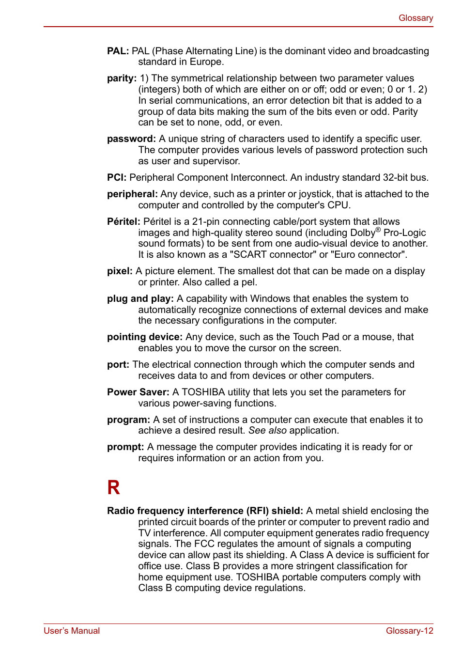 Toshiba NB305 User Manual | Page 138 / 143