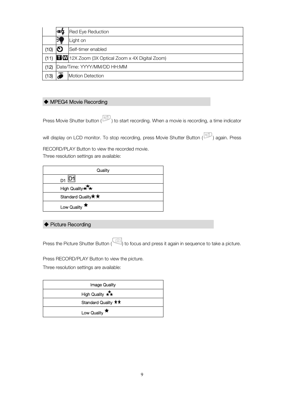 Toshiba Camileo Pro User Manual | Page 10 / 66