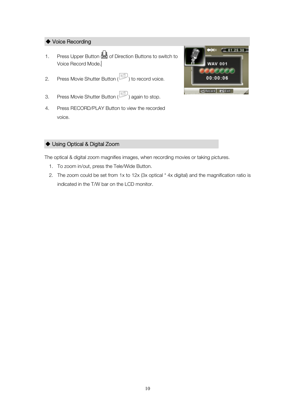 Toshiba Camileo Pro User Manual | Page 11 / 66