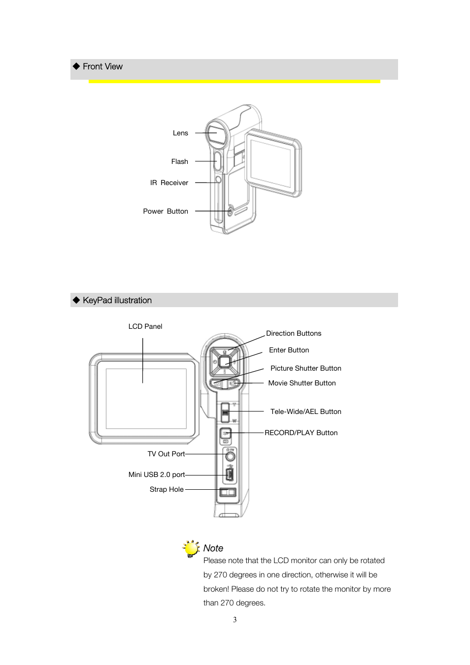 Toshiba Camileo Pro User Manual | Page 4 / 66