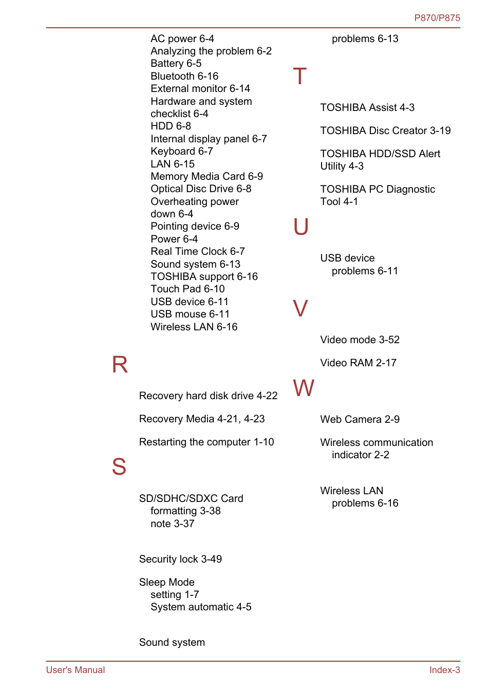 Toshiba Satellite P875 User Manual | Page 167 / 167