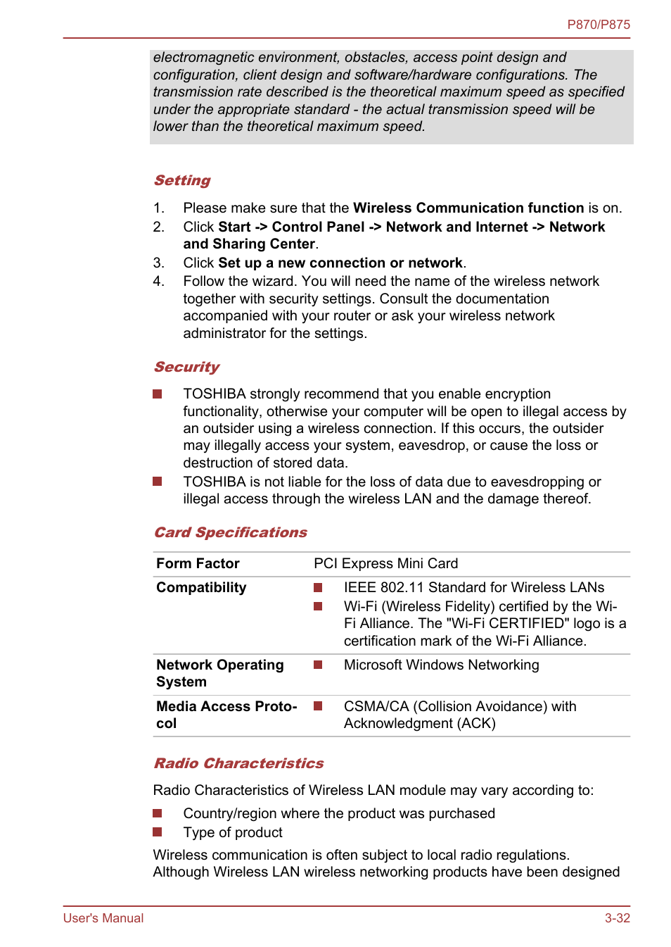 Toshiba Satellite P875 User Manual | Page 78 / 167