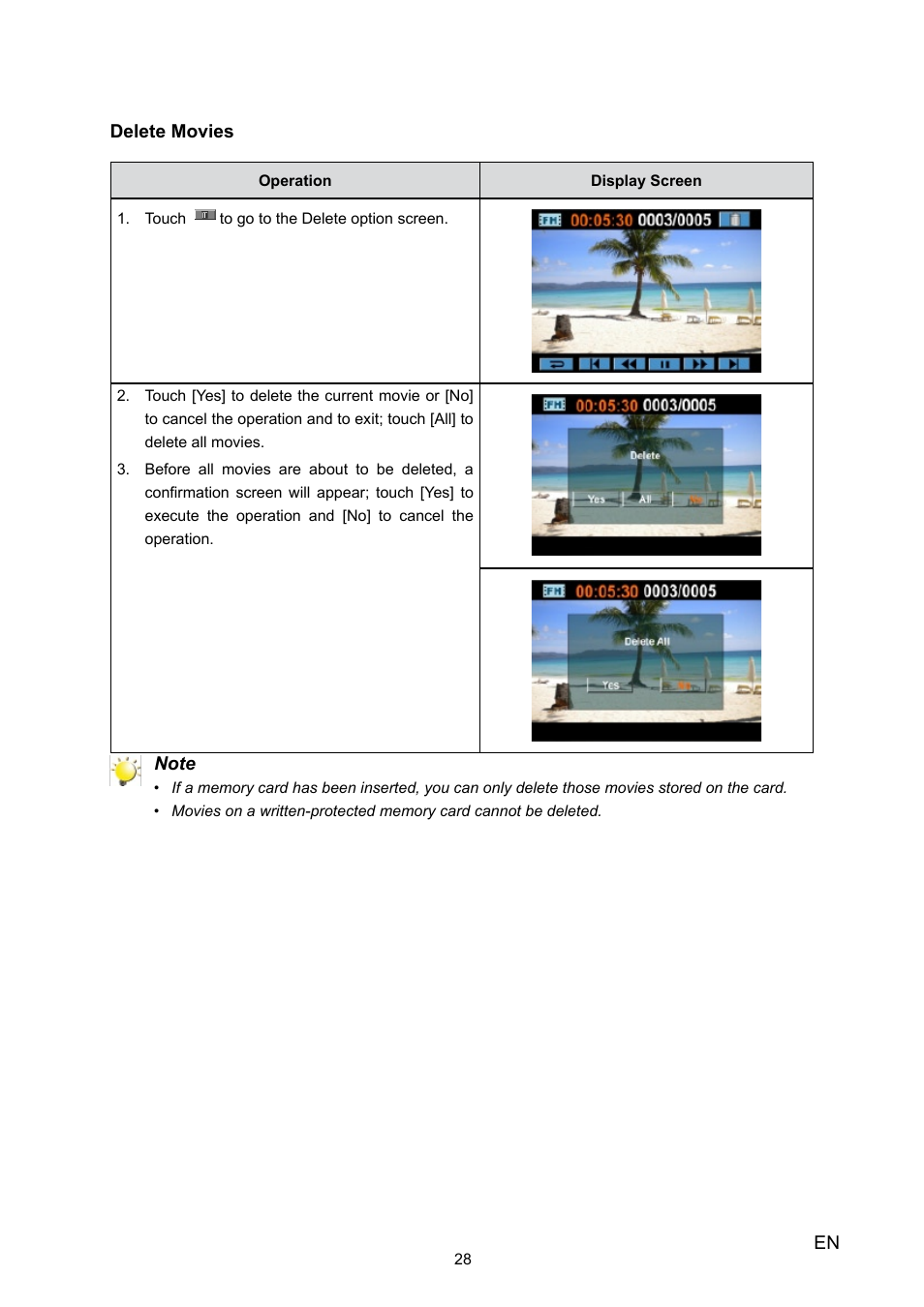 Toshiba Camileo X100 User Manual | Page 28 / 52