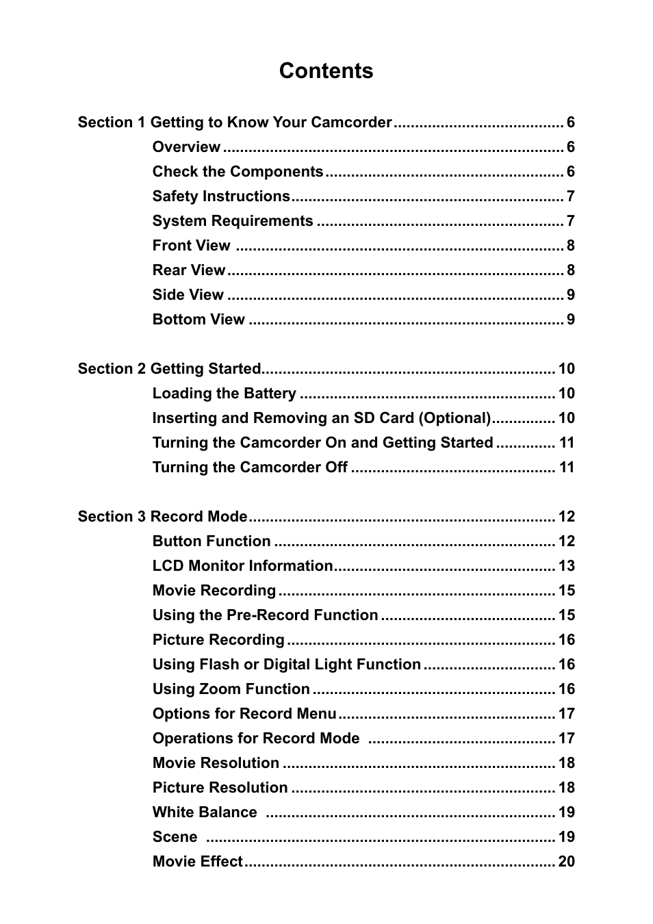 Toshiba Camileo X100 User Manual | Page 3 / 52