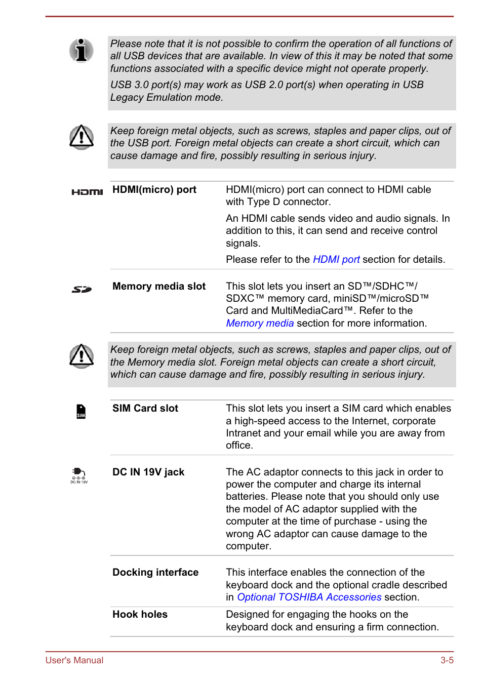 Toshiba WT310-K User Manual | Page 37 / 131