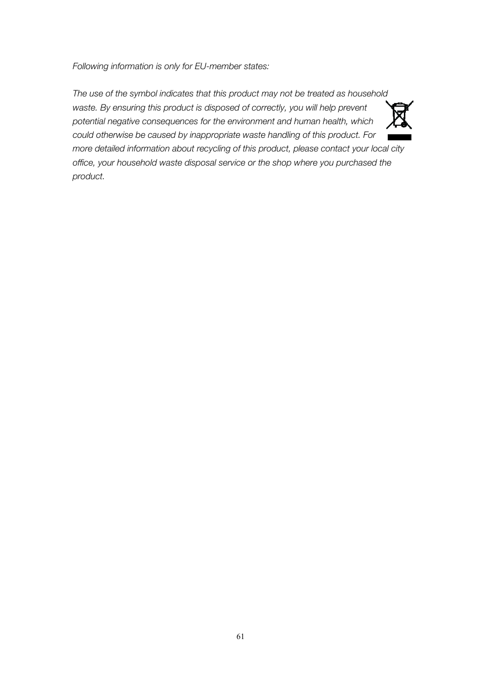Toshiba Camileo User Manual | Page 61 / 61