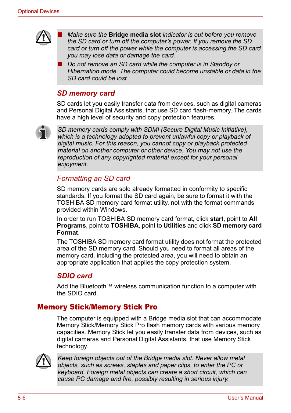 Toshiba Satellite Pro U200 User Manual | Page 154 / 236