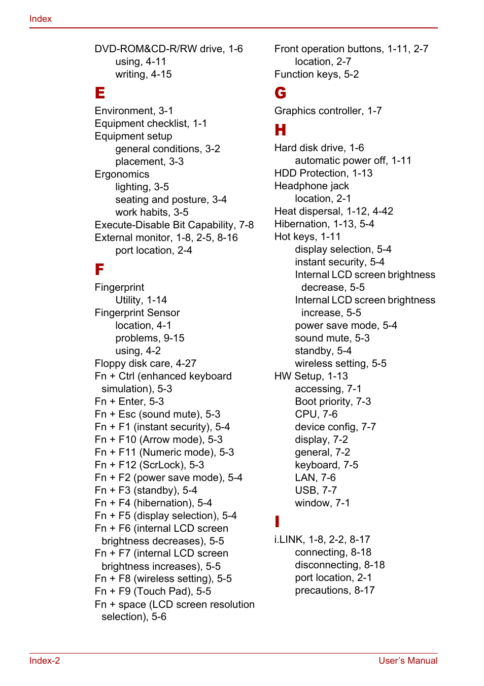 Toshiba Satellite Pro U200 User Manual | Page 232 / 236