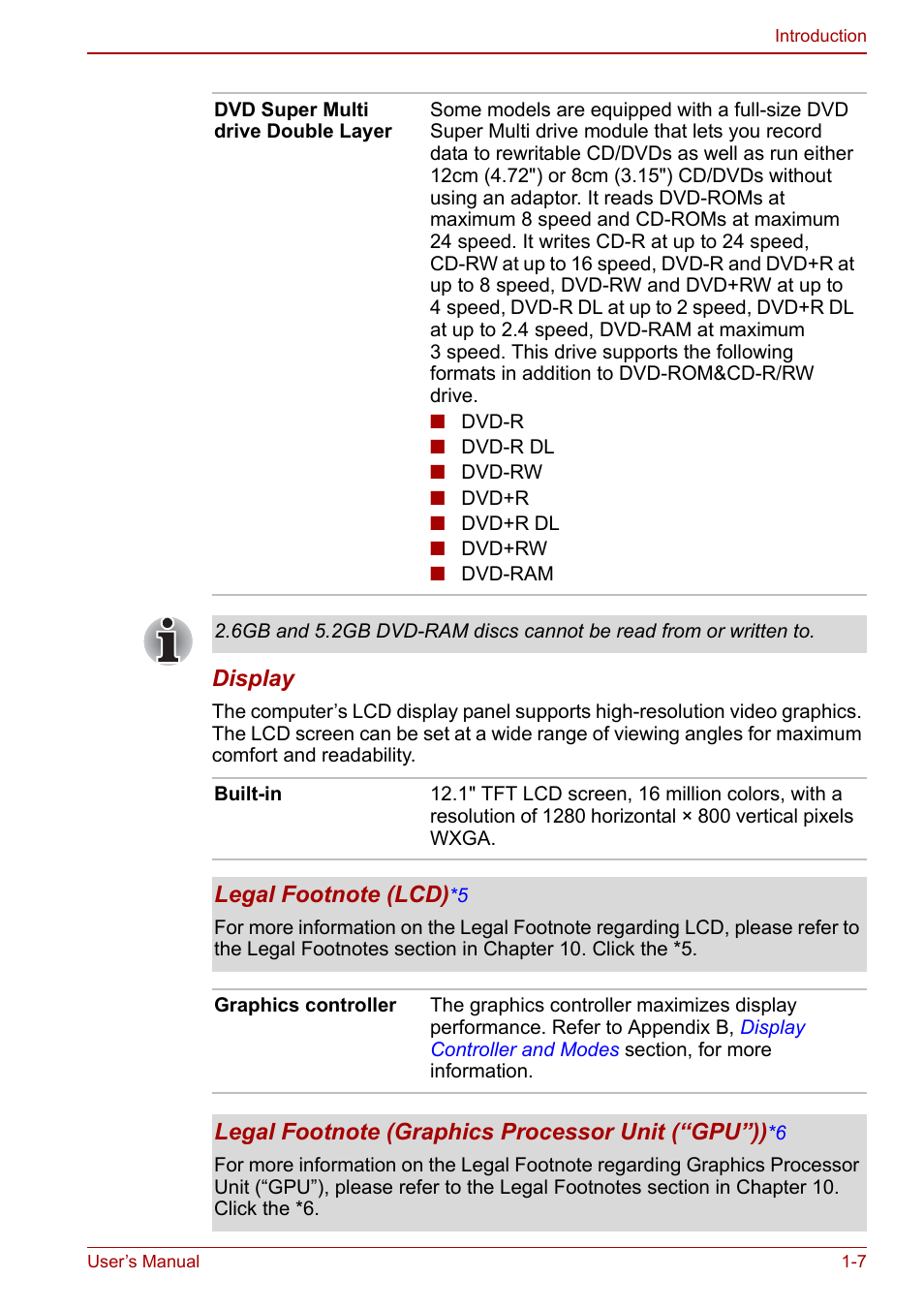 Toshiba Satellite Pro U200 User Manual | Page 27 / 236