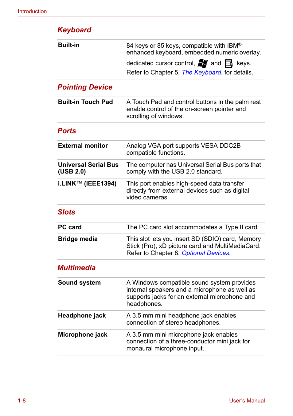 Toshiba Satellite Pro U200 User Manual | Page 28 / 236
