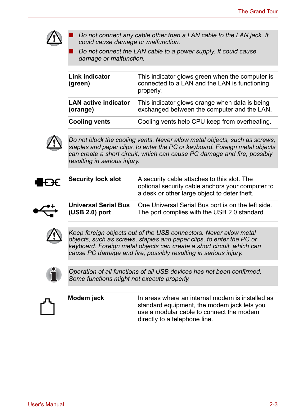Toshiba Satellite Pro U200 User Manual | Page 41 / 236