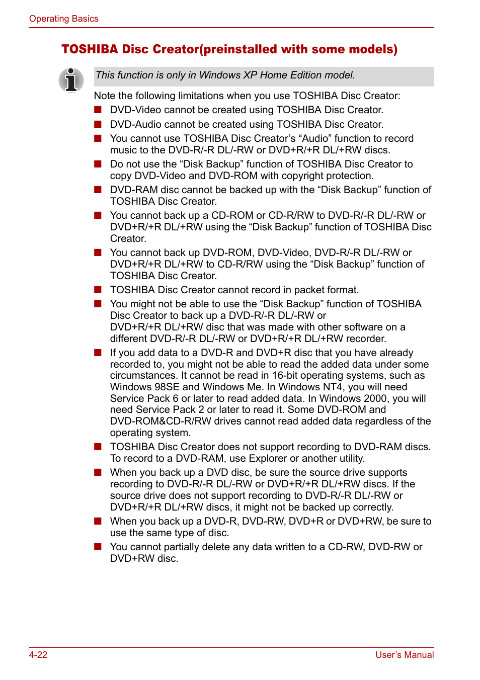 Toshiba Satellite Pro U200 User Manual | Page 90 / 236
