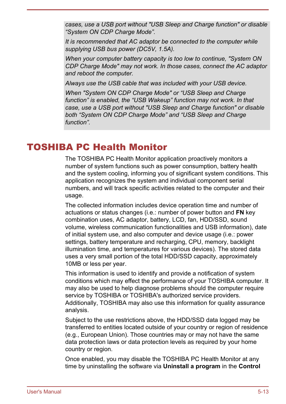 Toshiba pc health monitor, Toshiba pc health monitor -13 | Toshiba Satellite Pro A50-A User Manual | Page 121 / 165