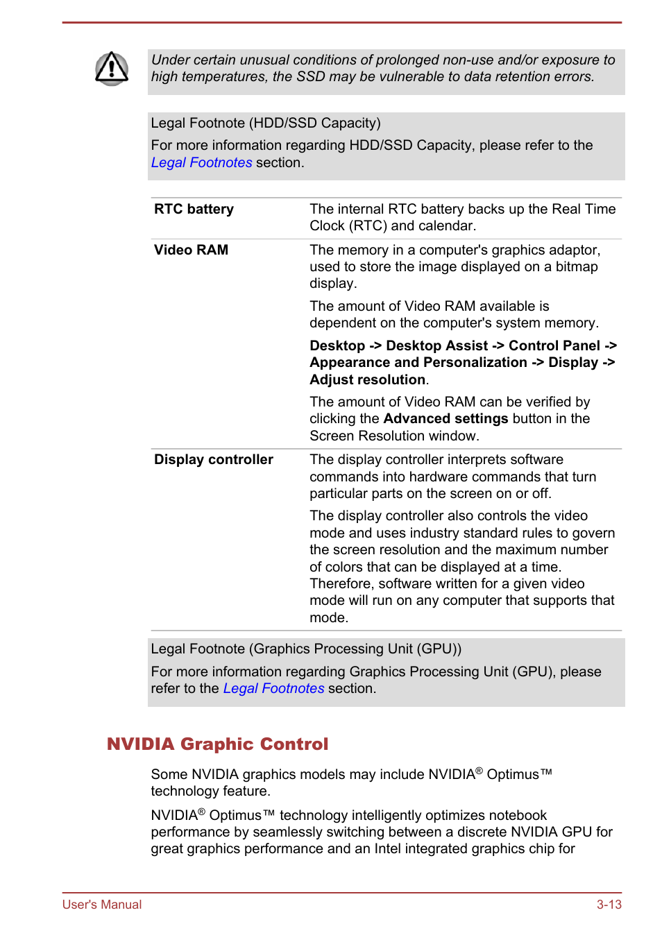 Nvidia graphic control | Toshiba Satellite Pro A50-A User Manual | Page 47 / 165