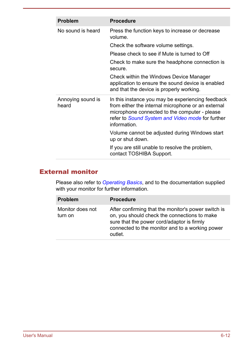 External monitor | Toshiba Satellite Pro C50-A User Manual | Page 109 / 131