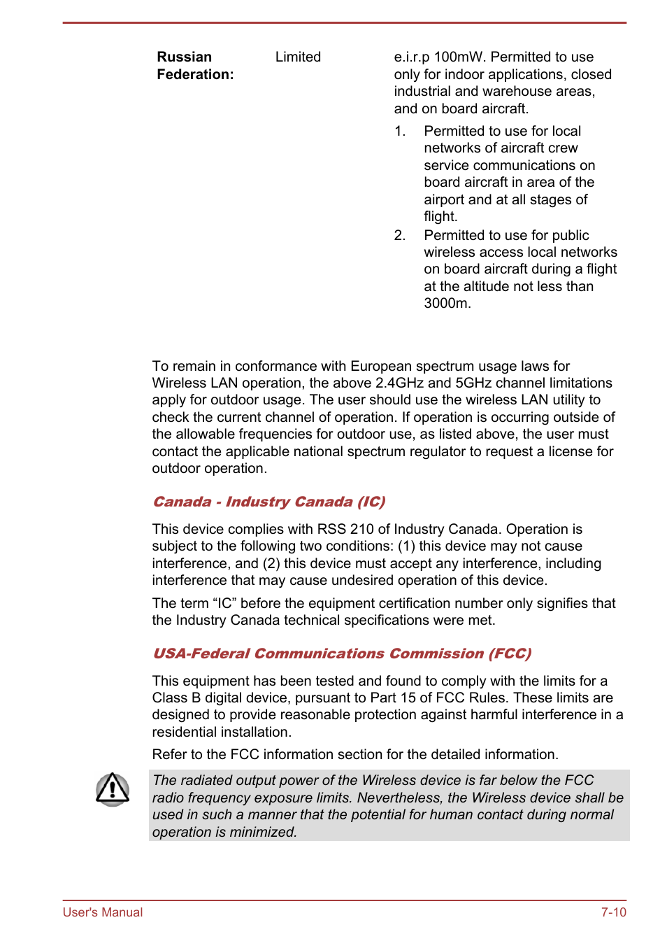 Toshiba Satellite Pro C50-A User Manual | Page 122 / 131