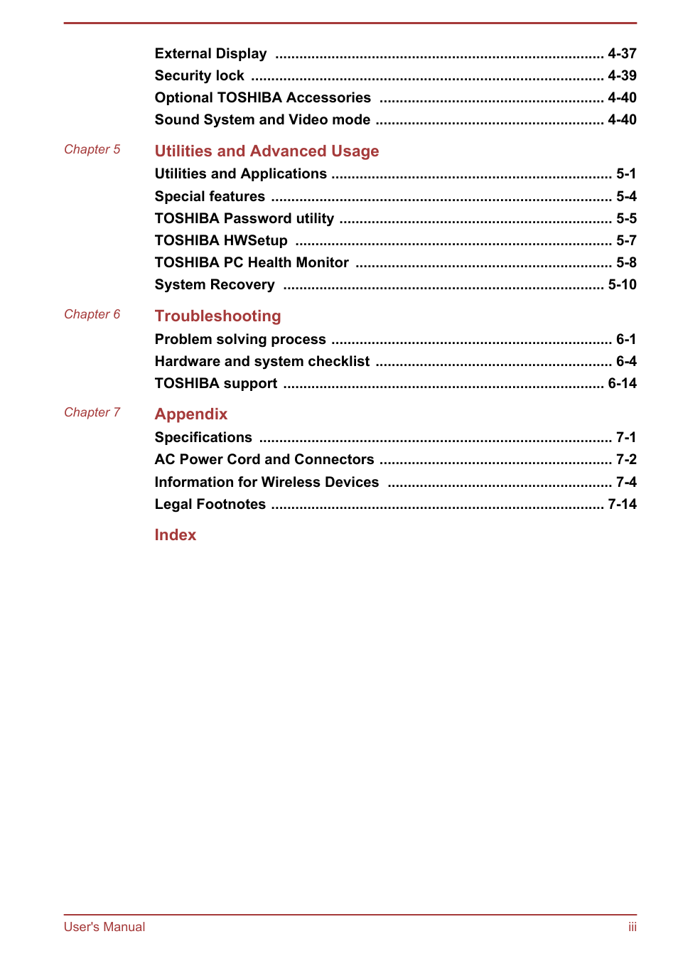 Toshiba Satellite Pro C50-A User Manual | Page 3 / 131