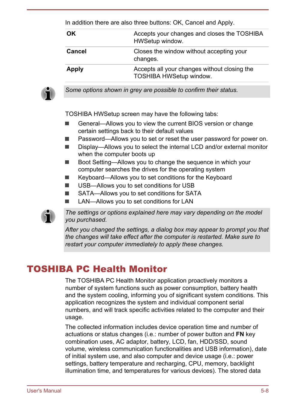 Toshiba pc health monitor, Toshiba pc health monitor -8 | Toshiba Satellite Pro C50-A User Manual | Page 92 / 131