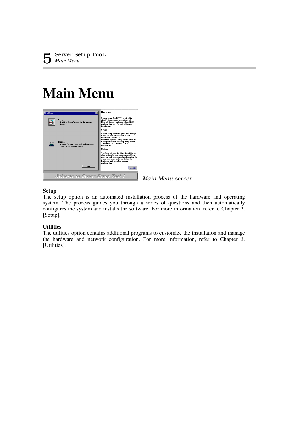 Main menu | Toshiba Magnia 7100 User Manual | Page 11 / 89