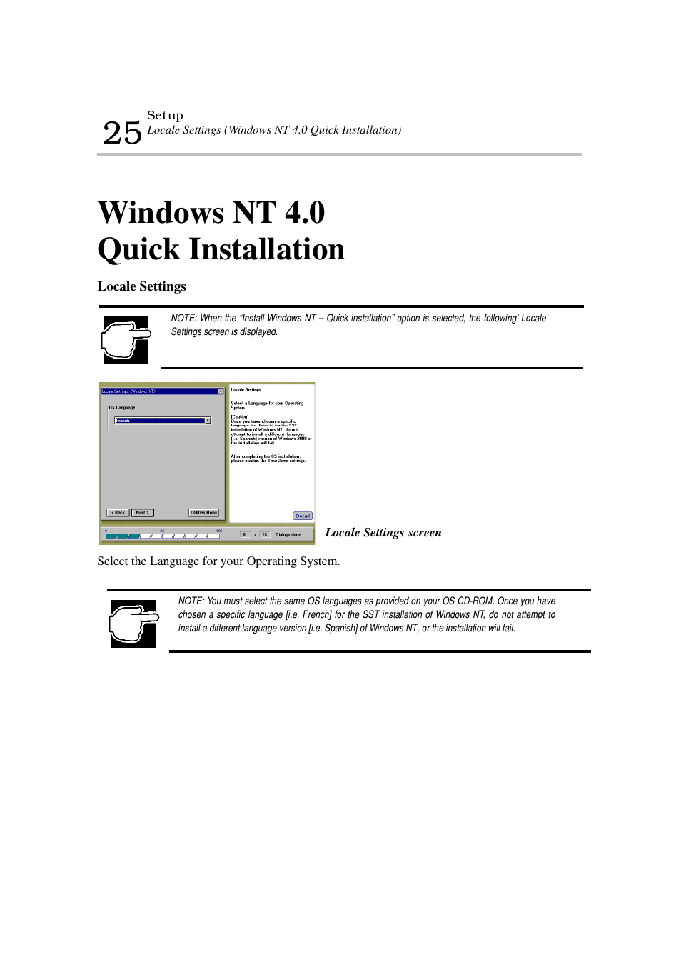 Windows nt 4.0 quick installation | Toshiba Magnia 7100 User Manual | Page 33 / 89