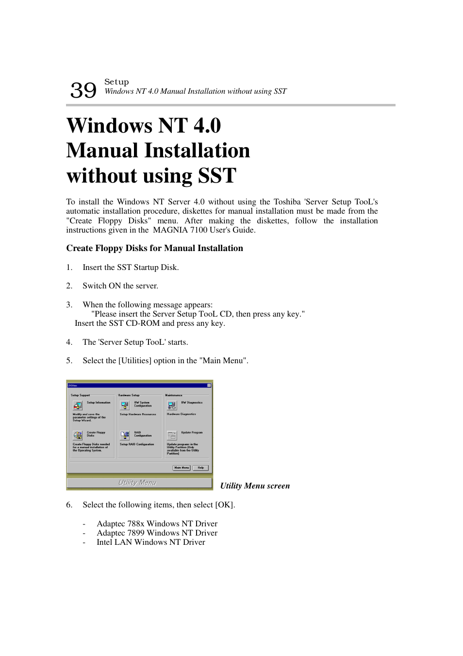 Toshiba Magnia 7100 User Manual | Page 47 / 89