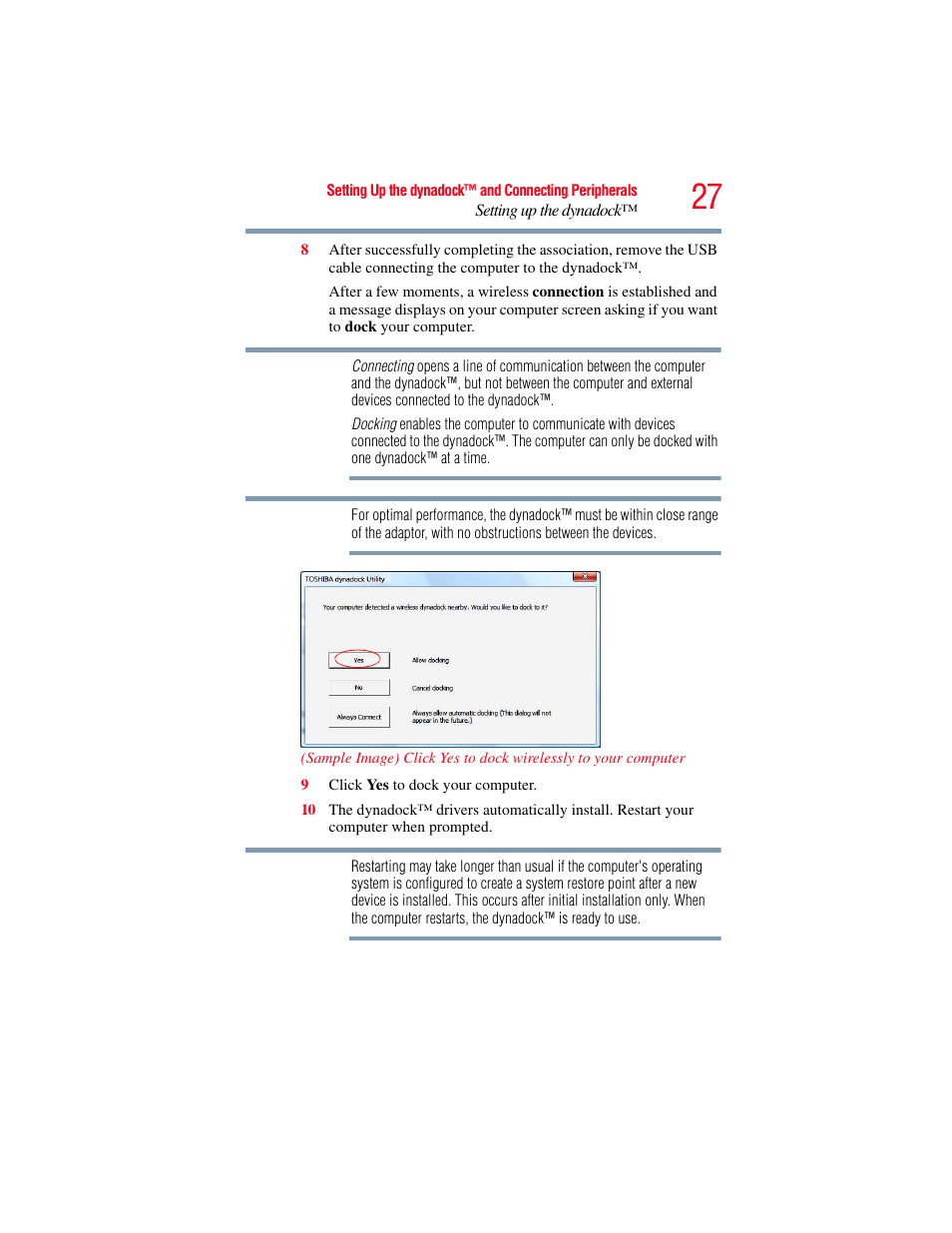 Toshiba Dynadock Wireless U User Manual | Page 27 / 76