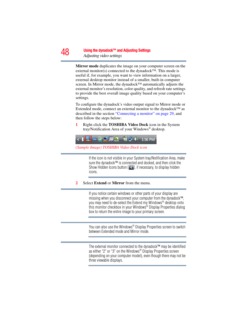 Toshiba Dynadock Wireless U User Manual | Page 48 / 76