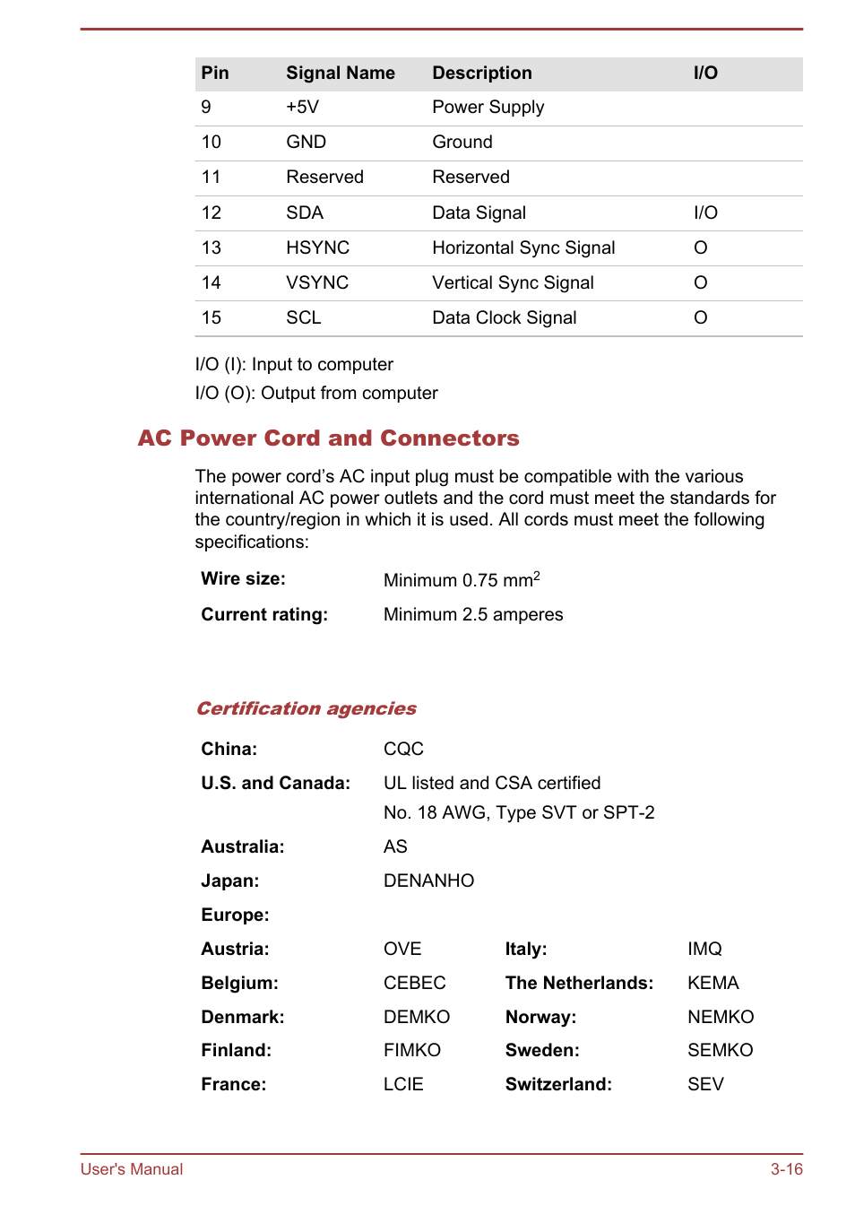 Ac power cord and connectors | Toshiba Satellite L830 User Manual | Page 56 / 144